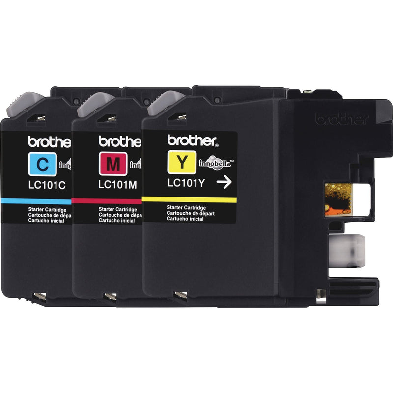 [Australia - AusPower] - Brother Genuine Standard Yield Color Ink Cartridges, LC1013PKS, Replacement Color Ink Three Pack, Includes 1 Cartridge Each of Cyan, Magenta & Yellow, Page Yield Upto 300 Pages/Cartridge, LC101 