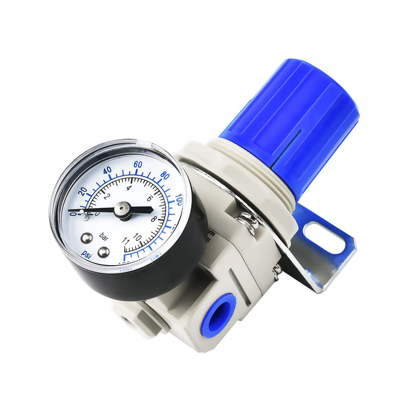 [Australia - AusPower] - 1/4" NPT Air Pressure Regulator - Air Regulator for Compressor,Air Compressor Regulator Air Drying System AR2000-02 Gauge 0-160 PSI 