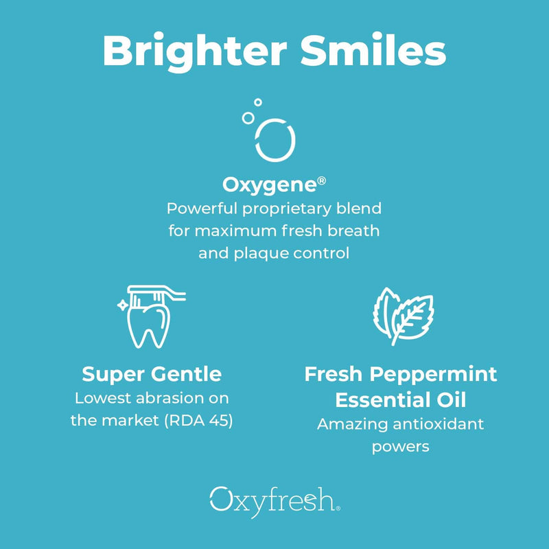 Oxyfresh Pro Formula Fresh Mint Toothpaste – Gentle Low Abrasion - Cosmetic Fluoride Free - for Bad Breath, Sensitive Teeth and Gums with Natural Essential Oils - 5.5 oz (Pack of 3) 5.5 Ounce (Pack of 3)