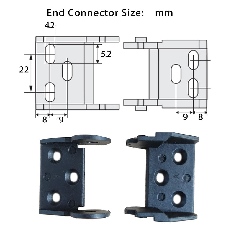 [Australia - AusPower] - 2pcs 39.4 inch Drag Chain Cable Carrier Open Type R28 Wire Cable Chain for CNC Router Mill and 3D Printer,Extra 2 Pair End Connectors,1pc Screwdriver,12 Screws(15x30 Outside Open) 15x30 Open (2pcs) 