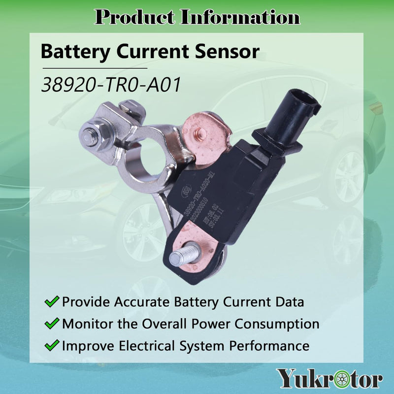[Australia - AusPower] - Battery Current Sensor 38920-TR0-A01 Battery Voltage Temperature Sensor Compatible with 2012-2015 Honda Civic, 2012-2016 Honda CR-V, 2013-2022 Acura ILX, 2013-2017 Acura RDX 