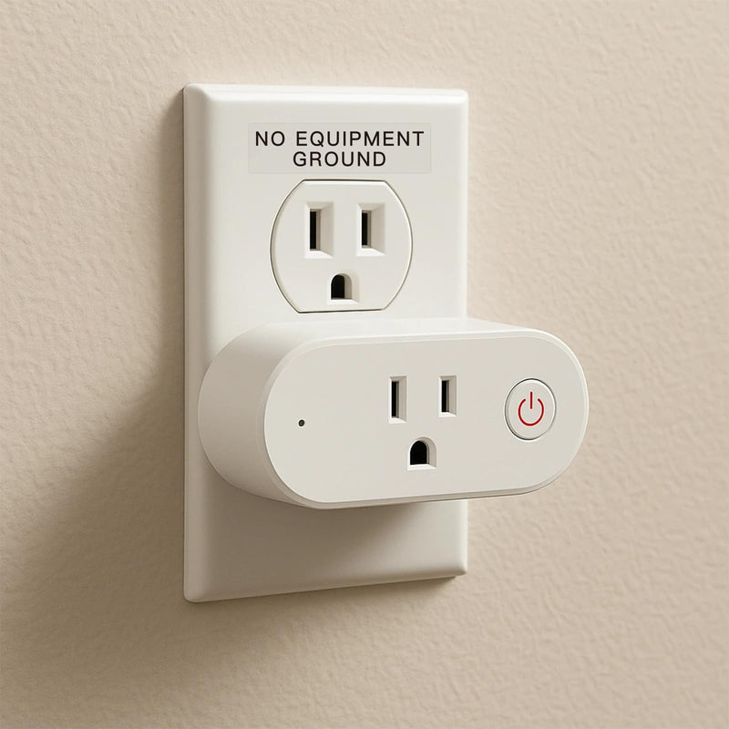 200Pcs No Equipment Ground Safety Stickers, Transparent Outlet Receptacle Plates Labels, Self Adhesive Decals for Panels and Outlets,0.27"x1.0"