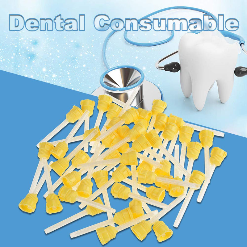 [Australia - AusPower] - ciciglow Dental Mixing Tips, 50pcs 70mm Disposable Dental Silicone Mixing Tip 4.2mm 1:1 