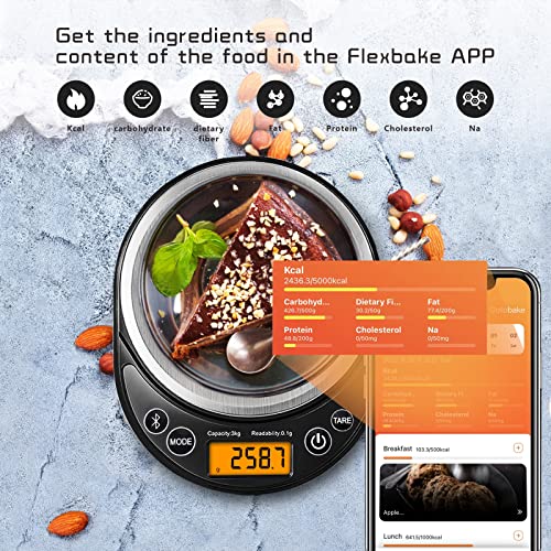 UNIWEIGH Digital Kitchen Food Scales Calorie Counting,USB Rechargeable