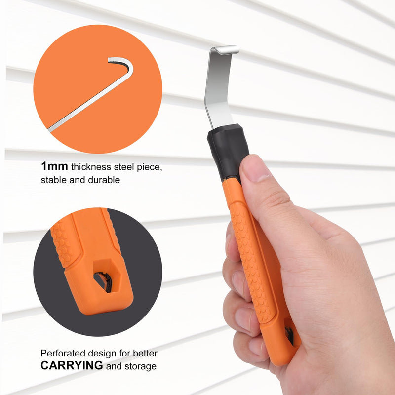[Australia - AusPower] - Vinyl Siding Removal Tool with Extra Long Handle- Steel Blade Vinyl Non-Slip Grip Handle for Installation and Removal Tool Avoid Damaging Vinyl Siding Tool (1) 1 