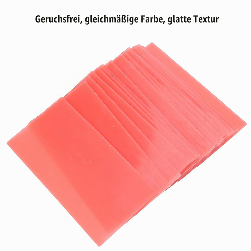 18 pcs Dental Base Wax for Teeth Repair, Modelling Wax Dental, Red Dental Wax Dental Wax Dental Aid Material, Dental Wax Sheet Supply for Clinical Trial Teeth