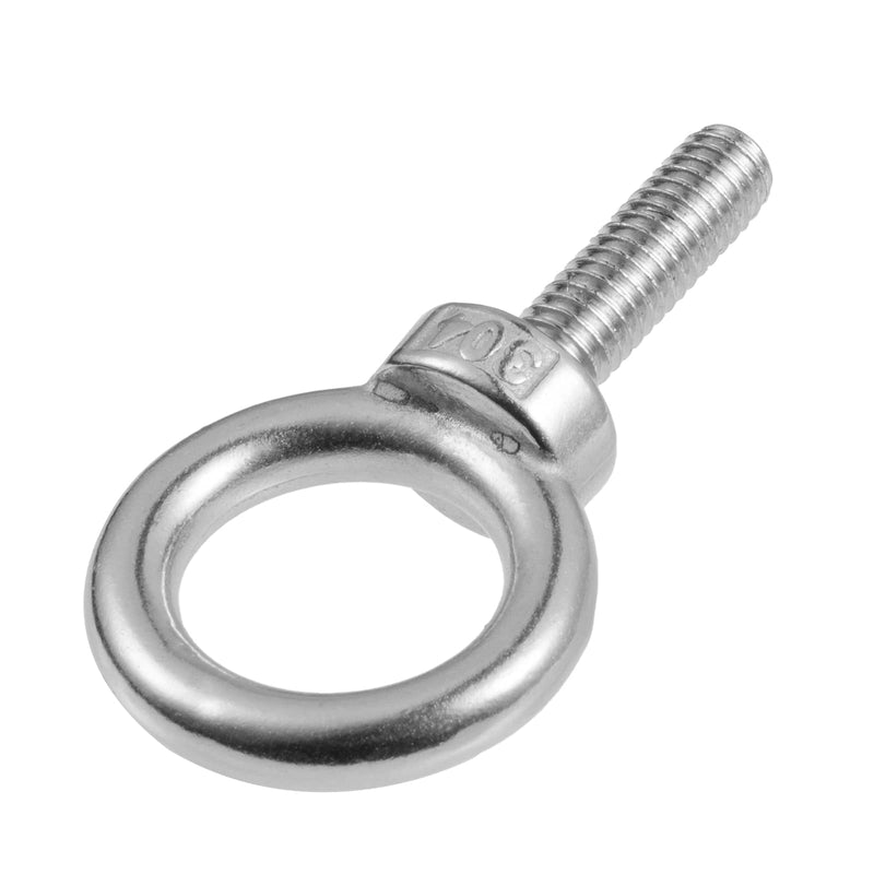 [Australia - AusPower] - Eowpower 4 Pieces 3/8"-16 UNC 304 Stainless Steel 3/8" x 1-1/4" Lifting Ring Eye Bolt Eyebolt 