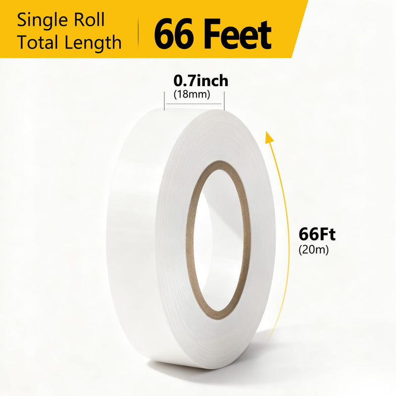 Eliamo 5 Pack White Electrical Tape,High Temp Waterproof Insulating Tape,0.7 inch Wide x 66FT Long, Flame Retardant for Home DIY & Industrial Electrical Repairs