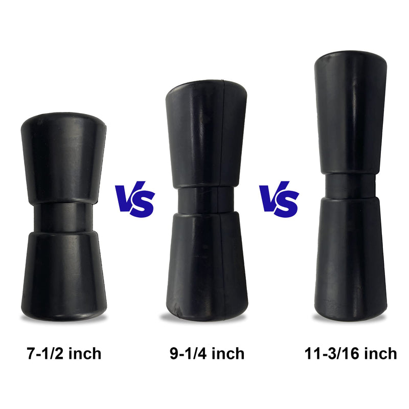 Black Boat Trailer Keel Rollers Fits 4" 5" 8" 10" 12" Wide Boat Trailer Bracket Fits 8" Bracket