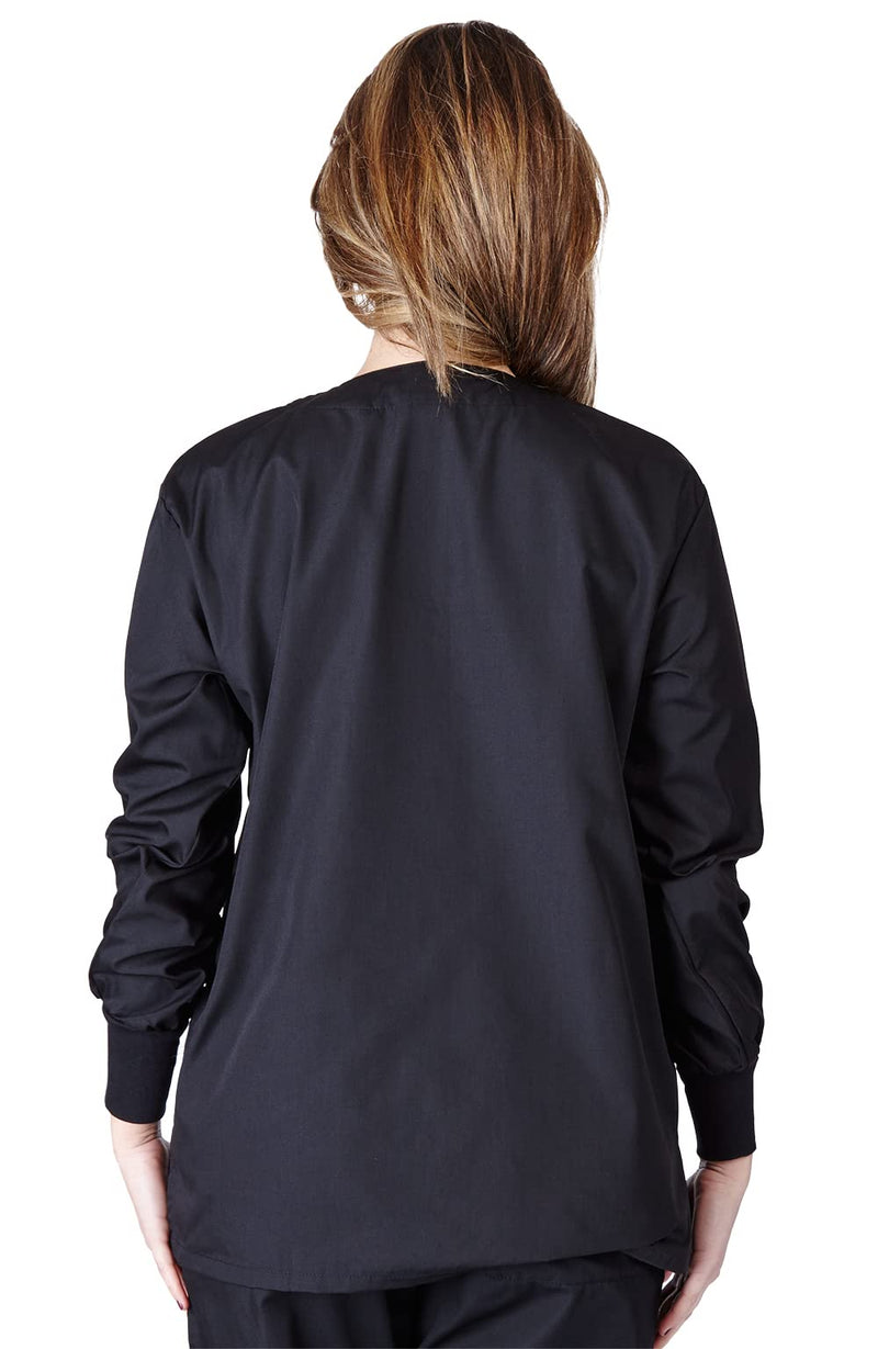 [Australia - AusPower] - Natural Uniforms Warm Up Scrub Jacket Large Black 