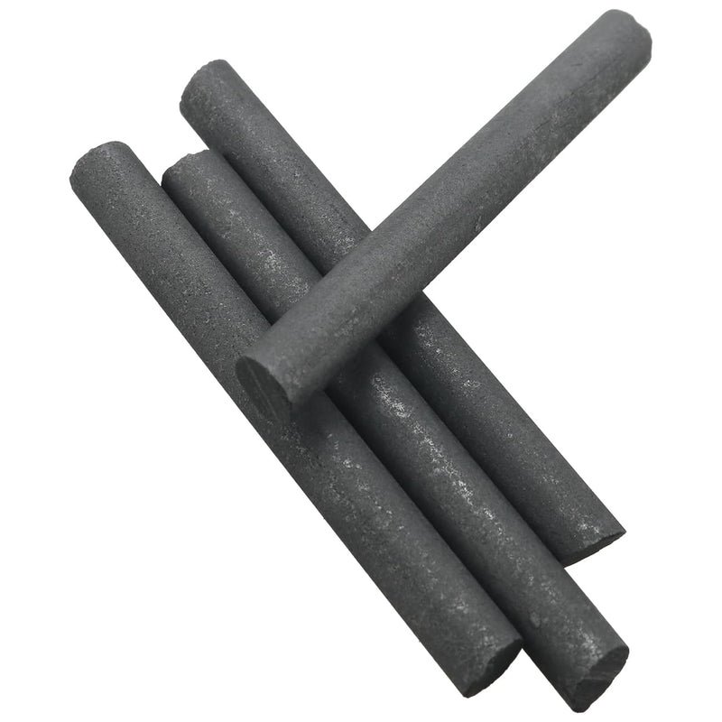 [Australia - AusPower] - 5PCS Graphite Electrode Rod Diameter 10mm Length 9cm Used for Metallurgy Electronics Machinery Chemical Light Industries Original Battery Electrode Conductive Rod Physical Experiment 