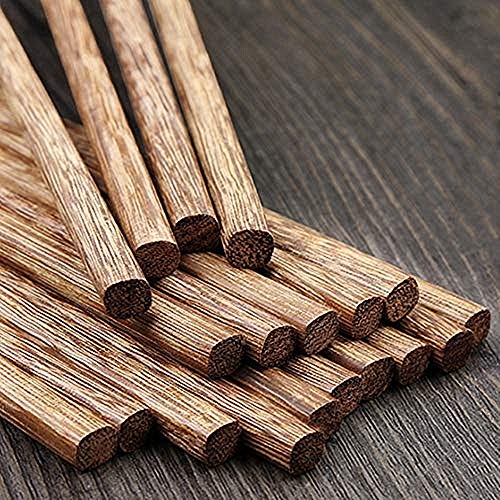 30 Pairs Wooden Chopsticks, Reusable Chop Sticks,9.8 In 30