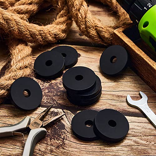 Fabbay 20-piece rubber flat washer set, 1 1/2-inch OD x 3/8-inch ID x 1/4-inch thick