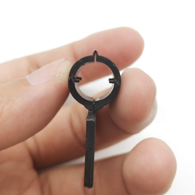 [Australia - AusPower] - TIHOOD 20PCS Plastic Two Sided Name ID Identification Tag Clip for Stethoscope Tube Replacement 