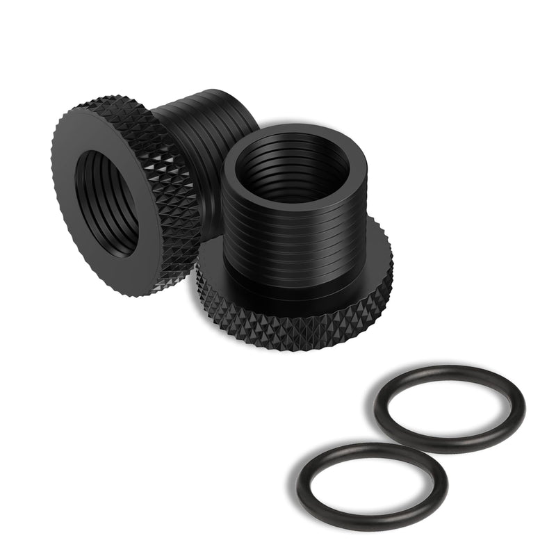 [Australia - AusPower] - 2 Pack Thread Protector 1/2x28 Thread to 5/8x24 with Rubber Washer Convert (2 Pack) 2 Pack 