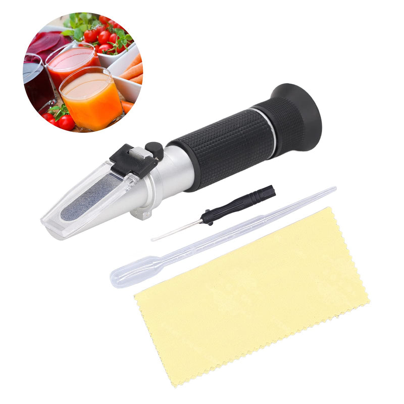 [Australia - AusPower] - Brix Refractometer, Brix Meter Refractometer with ATC, Dual Scale Refractometer Brix 0-32% & Specific Gravity 1.000-1.130, Lab Refractometer for Wine Making, Beer Brewing, Fruit, Sugar Content 