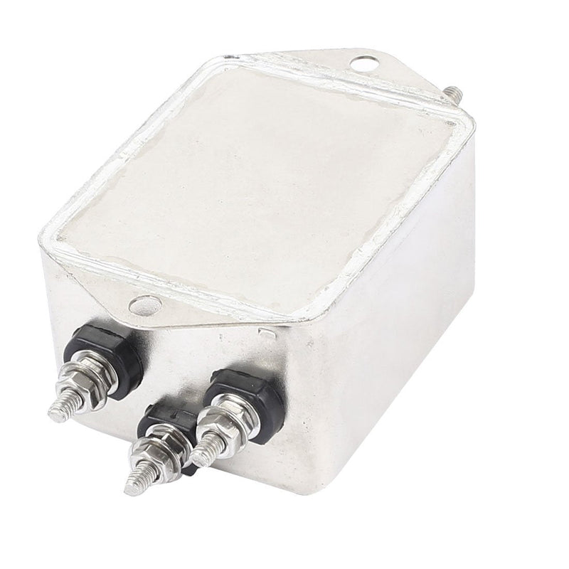 [Australia - AusPower] - uxcell CW4B-20A-S AC 380V 20A 6Pin Metal 3 Phase Suppressor Power EMI Filter 
