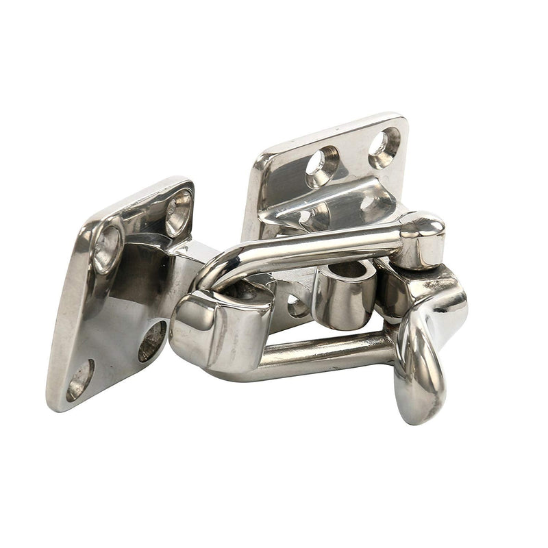 Amarine Made Pair of Stainless Steel Hold Down 90 Degree Clamp-locking Cam Latch for Boat, RV,Caravan,Attic Hatch Doorway
