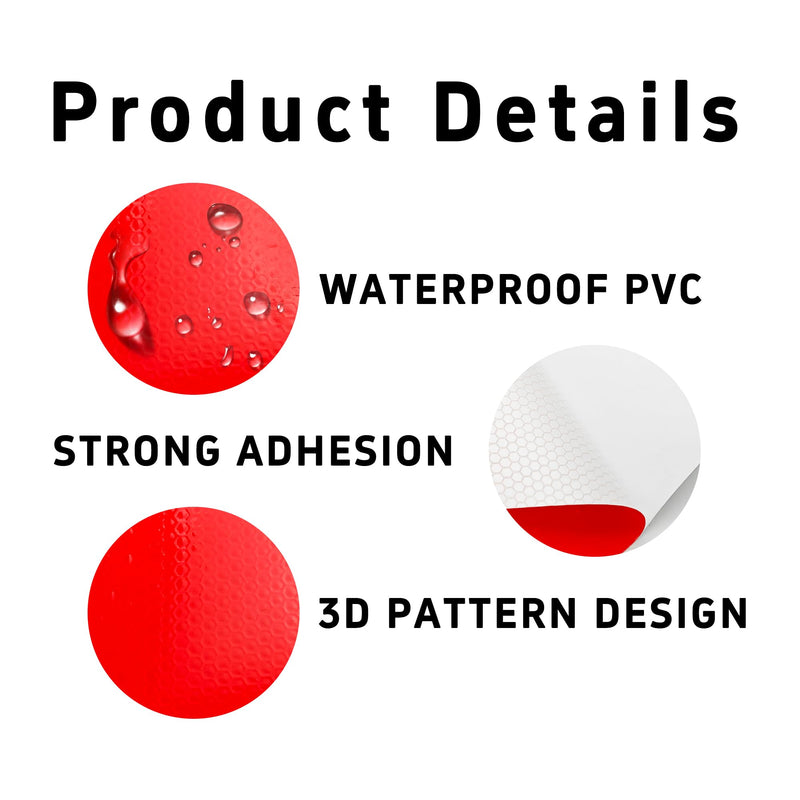 pson Reflective Tape, 4 Inch x 10 Ft Waterproof High Visibility Safety Warning Tape for Cars, Trucks, Trailers, Bicycles(Red) Red