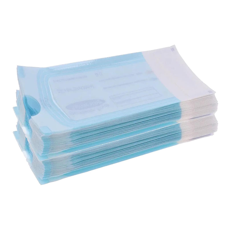 Disposable Sterilisation Bags, 200 x Sterilisation Bags 5.7 x 13 cm with SK Seal Sterilising Bag, Sterilising Bag for Autoclaves, Self-Adhesive, Sterilising Bag for Autoclaves