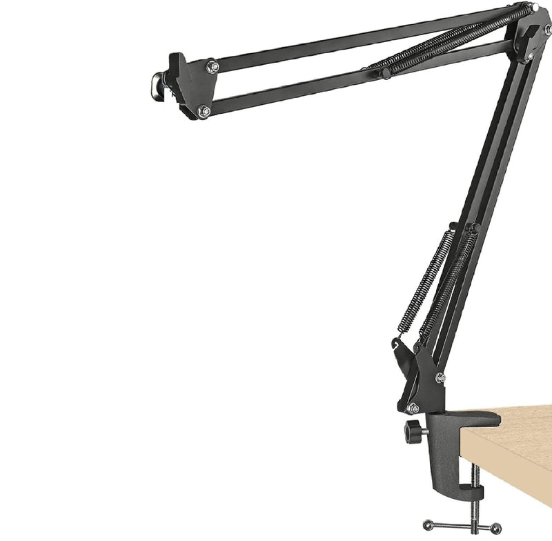 [Australia - AusPower] - Replacement Aluminum Alloy Universal Bracket Adjustable C-Clamp Desk Light Mounting Bracket Cantilever Bracket for Microphone Arm and Desktop Table Lamp 