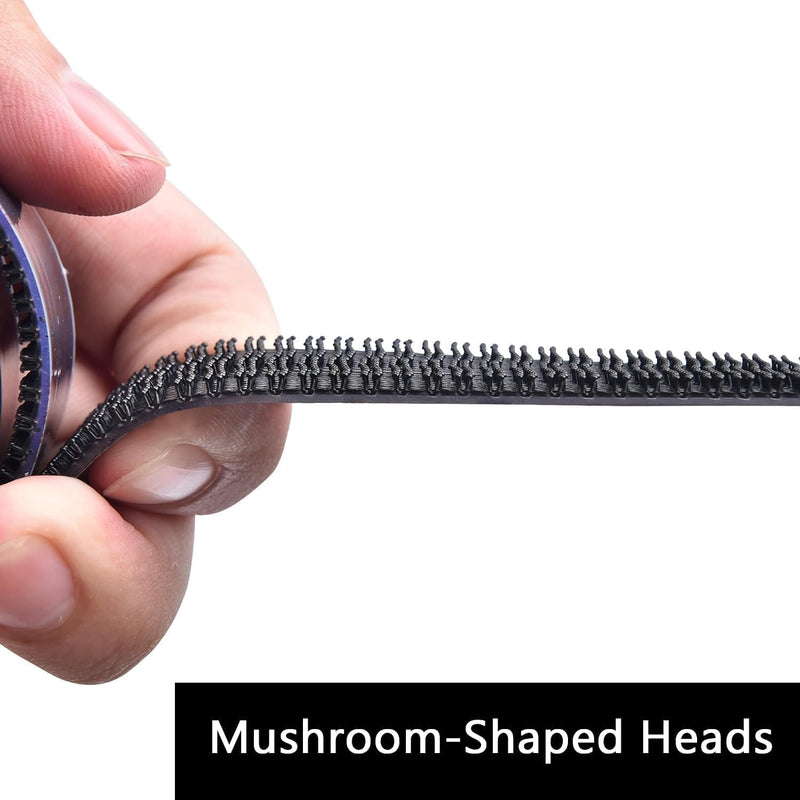 [Australia - AusPower] - Dual Lock SJ3550 Reclosable Fastener 2''×3Ft Black Heavy Duty Mounting Tape Strong Adhesive with Interlocking Mushroom-Shaped Heads for Indoor and Outdoor Use 1 Pack 