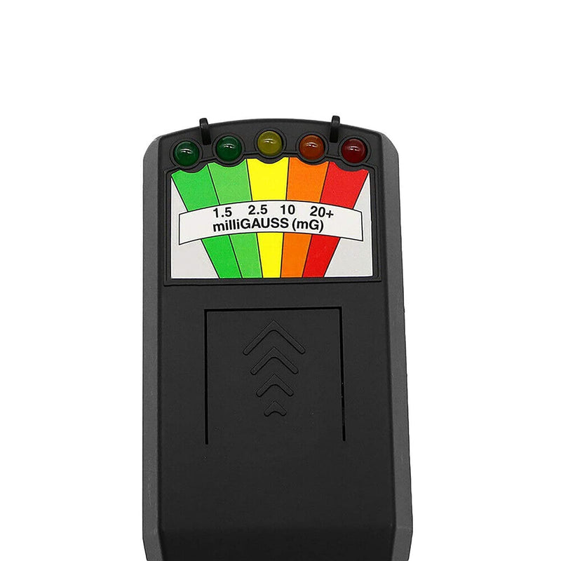 [Australia - AusPower] - Ghost Hunting Paranormal Equipment Handheld 5 LED EMF Meter Magnetic Field Detector for Indoor & Outdoor Inspections 