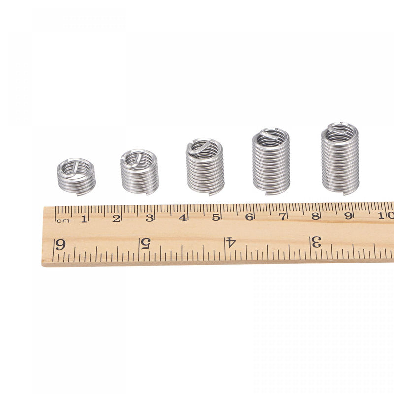 [Australia - AusPower] - uxcell Wire Thread Inserts 3/8-16 UNC 2.5D 304 Stainless Steel Helical Type Coiled Wire Screw Repair Threaded Sleeve Steel Sheath 10pcs 