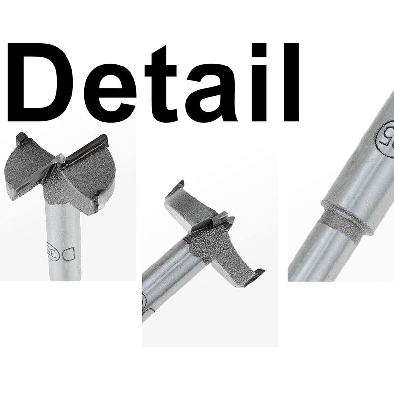 19 Pcs Forstner Drill Bit Set 10-40mm (2/5" to 1-4/7") Hole Saw Wood Cutter Tool for Woodworking