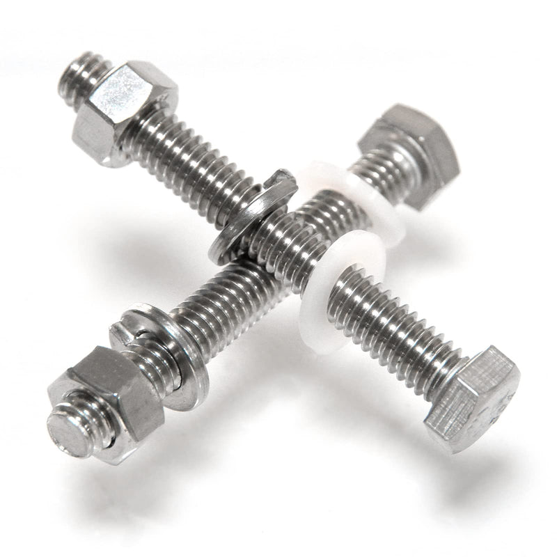 [Australia - AusPower] - 8 PCS 304 Stainless Steel Post Attachment Kit, Sign Mounting Hardware(Bolts & Nuts), Sign Post Mounting Hardware for U Channel Post 8 