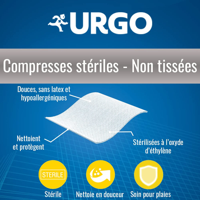URGO Compresses Stériles Non Tissées 10 x 10 cm Bte/50