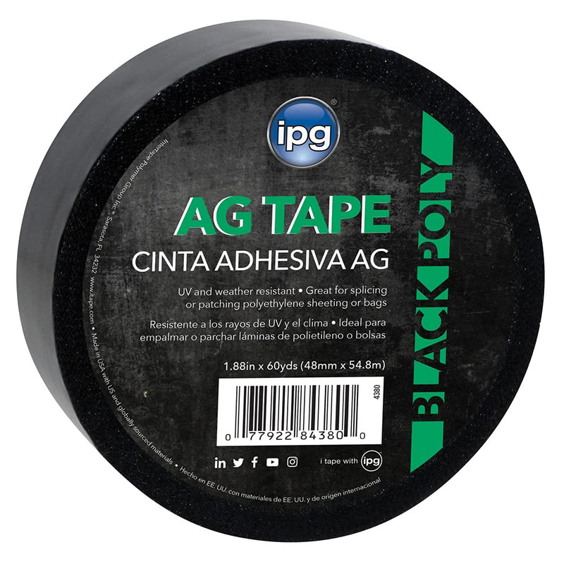 IPG AG Tape, 1.88" x 60 yd, Black, (Single-Roll)