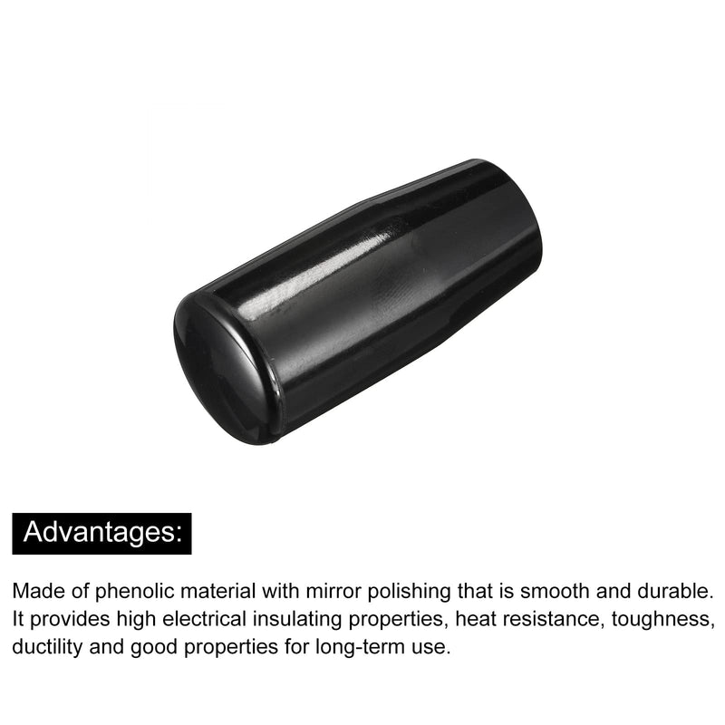 [Australia - AusPower] - Revolving Handle Grip, 4Pcs M12x65mm Female Thread Phenolic Handle Tapered Handle Insert Machine Handle for Industry Lathe Milling Replacement Parts 4 