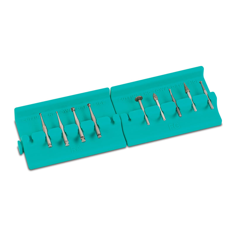 [Australia - AusPower] - Practicon Bur Safe Bur Holders, Green, Pack of 4 