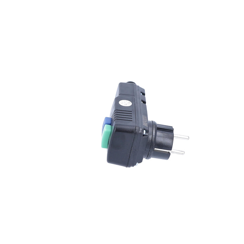 [Australia - AusPower] - as - Schwabe 45209 Schuko Safety Plug 30 mA / 230 V / 16 A Suitable for Outdoor Use – for Fixed Connection to the Supply Cable – with Function Indicator and Test Circuit – IP44 