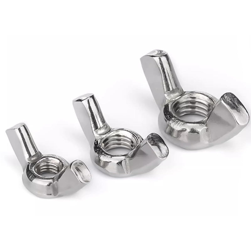 [Australia - AusPower] - 1/4"-20 Wing Nuts,Stainless Steel 18-8(304) Wing Nuts, 20Pcs-Pack 1/4"-20 