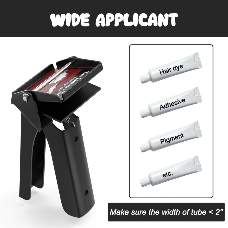 [Australia - AusPower] - Tube Extrusion Tool, Tube-Grip Industrial Size Dispenser, Efficient RTV and Silicone Dispenser, Prevent Material Waste, Black 