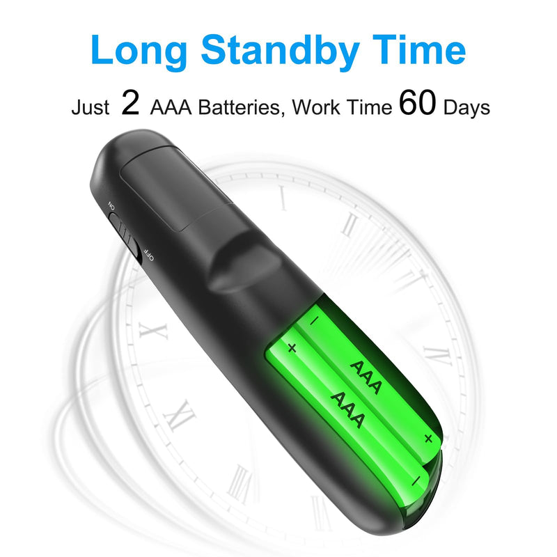 [Australia - AusPower] - Wireless Presentation Clicker PowerPoint Presenter Remote : USB Type C Clicker with Red Laser Pointer Long Range PPT Control -Power Point Google Slide Advancer for Mac Laptop PC Computer Keynote Red Light 