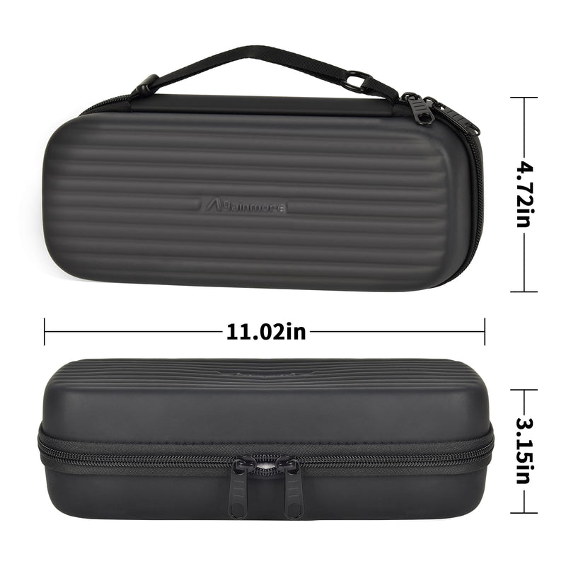 [Australia - AusPower] - Stethoscope Case Compatible with 3M Littmann Classic III/for MDF Instruments/for Paramed/for FriCARE Monitoring Stethoscope, Extra Room for Doctor & Nurse Accessories-Black Black 