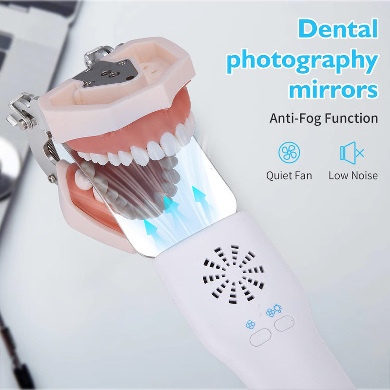 Dental Photography Mirrors Fog Free - Pofessional Dental Occlusal Mouth Mirror Anti-sctraching Surface Intraoral Mirrors with Handle
