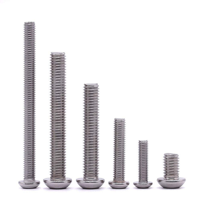 [Australia - AusPower] - 5/16-18 x 1" Button Head Socket Cap Bolts Screws, 304 Stainless steel 18-8, Full Thread, Coarse Thread, Allen Hex Drive, 20 PCS 5/16-18 x 1" 