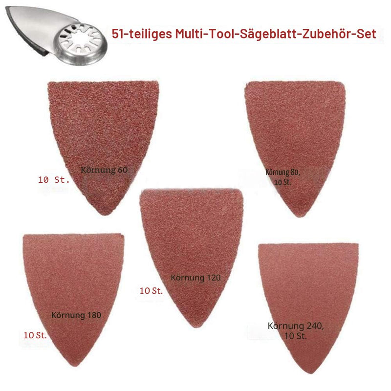 MOVKZACV Finger Sanding Pad, Oscillating Multi-Tool Finger Sanding Pads Accessories Kits, Oscillating Saw Sanding Set Triangle Sanding Pad Polishing Finger Sandpaper Set