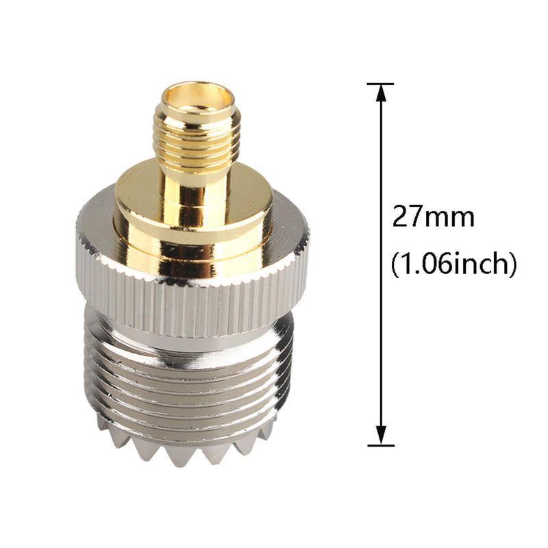 [Australia - AusPower] - Futheda SMA Female to UHF PL-259 Female SMA to PL259 Adapter SO239 Male to SMA Male Converter SMA Coaxial Plug Compatible with CB Radio Antenna SO239 Male to SMA Male Pack of 2 