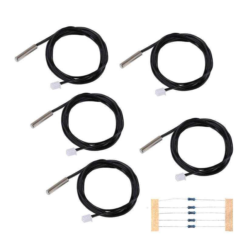 [Australia - AusPower] - Gikfun DS18B20 & NTC Thermistor Temperature Sensor Probe Bundle - 10K 3950 Waterproof for Arduino 