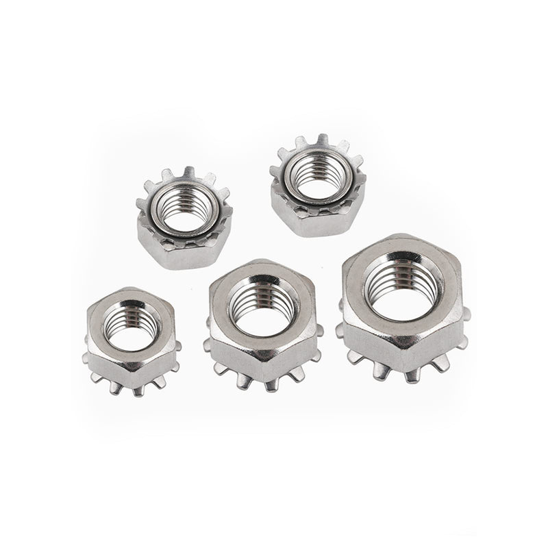 [Australia - AusPower] - #6-32 Keps Nuts with External Tooth Washer, K-Lock Keps Nuts 304 Stainless Steel Kep Lock Nut, 50Pcs-Pack 6-32(50pcs) 