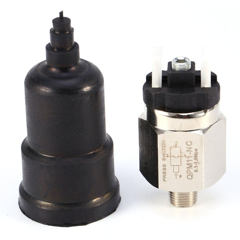QPM11-NC Pressure Switch Air, 1/8 Inch 220 V / 48 V 0.1-1.0 MPa Membrane Type Pneumatic Adjustable Pressure Control Contact Normal Closed Thread Male Thread Nozzle