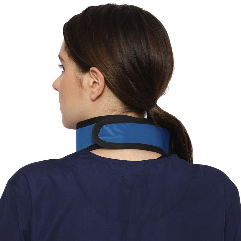 [Australia - AusPower] - HealthGoodsIn - Thyroid Shield (Thyroid Collar) – 0.5mm Lead (pb) Equivalency Protection for Working with X-Ray Machine - Blue 