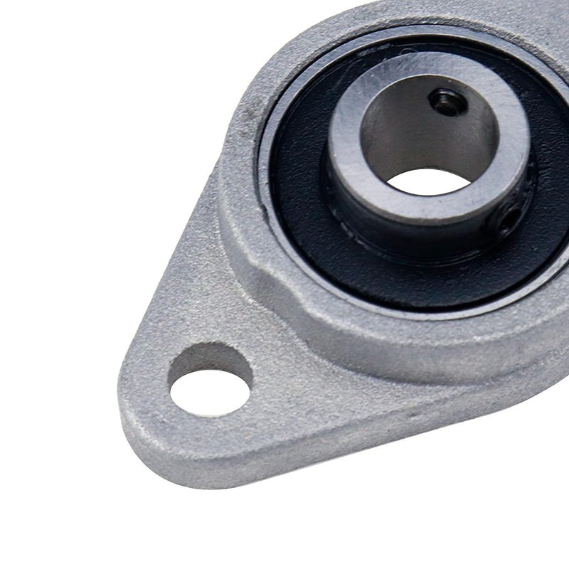 [Australia - AusPower] - 10pcs KFL08 Bore 8mm FL08 (Pack of 10) CNC Self Aligning Pillow Block Flange Bearing Shaft Zinc Alloy 