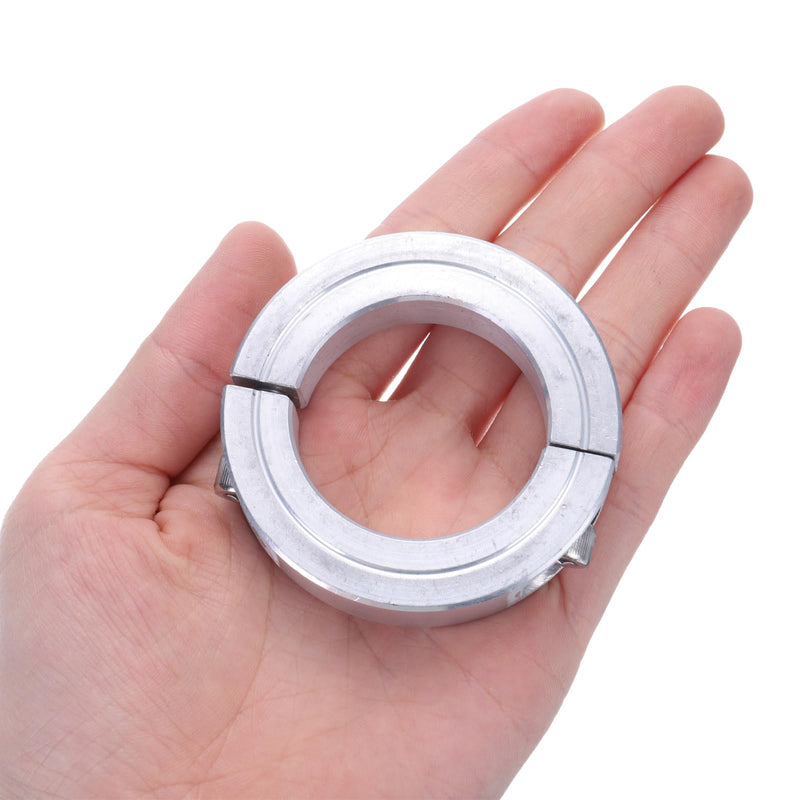 [Australia - AusPower] - uxcell 4pcs Double Split Clamp-On Shaft Collar for 1-1/2" Shaft, Two-Piece Clamping Collar, 2-3/8" OD, 9/16" Thickness, Aluminum Alloy Set Screw Split Collar Clamp 