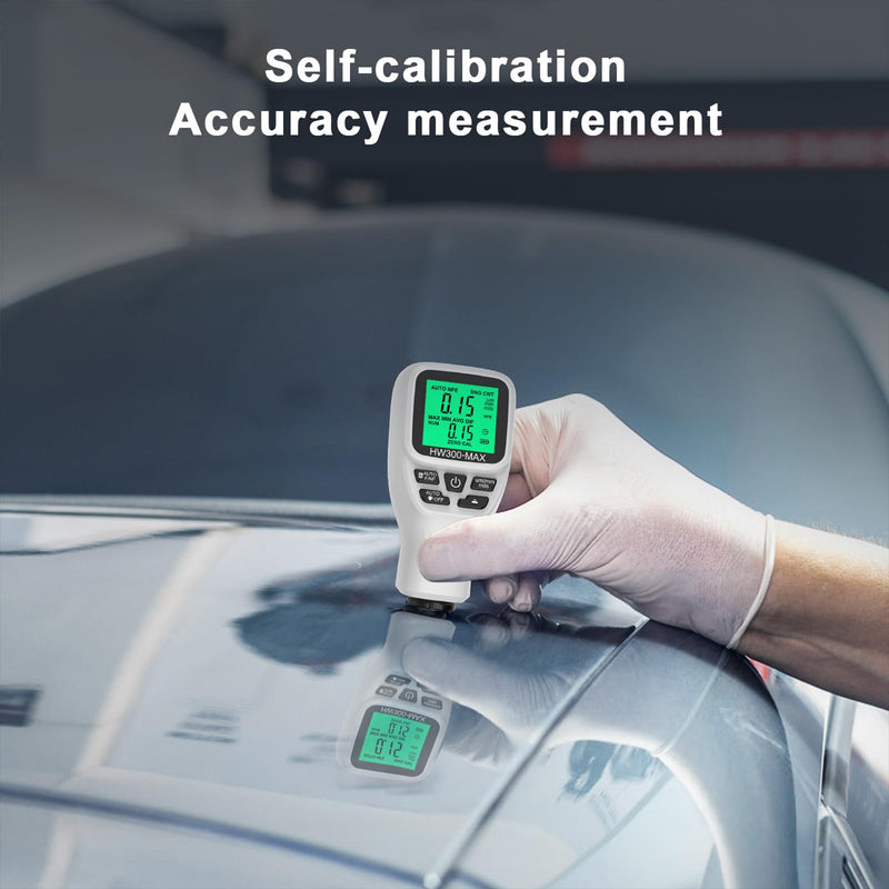 [Australia - AusPower] - Paint Thickness Gauge, 0 to 2000UM Accuracy Portable Car Coating Thickness Meter, Coating Thickness Gauges, Digital Paint Depth Meter for Automotive Paint Thickness (White) 
